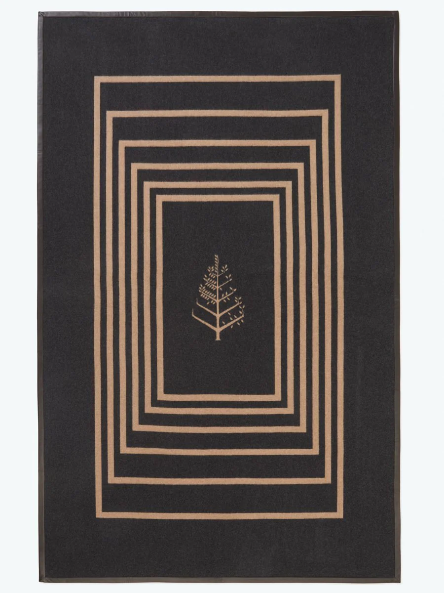 Leather Trim Throw - Image 3